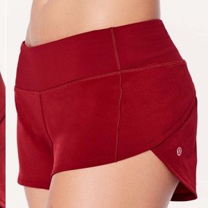 Lululemon NWT Speed Up Shorts 2.5” Scarlet
